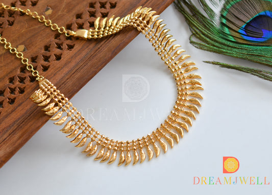 Gold tone Kerala style necklace dj-37043
