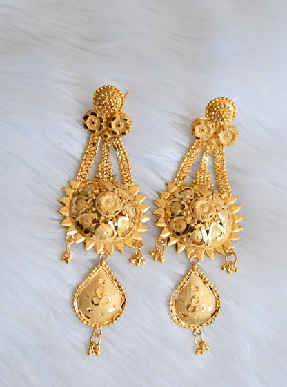 Gold forming big haar set with tikka dj-40097