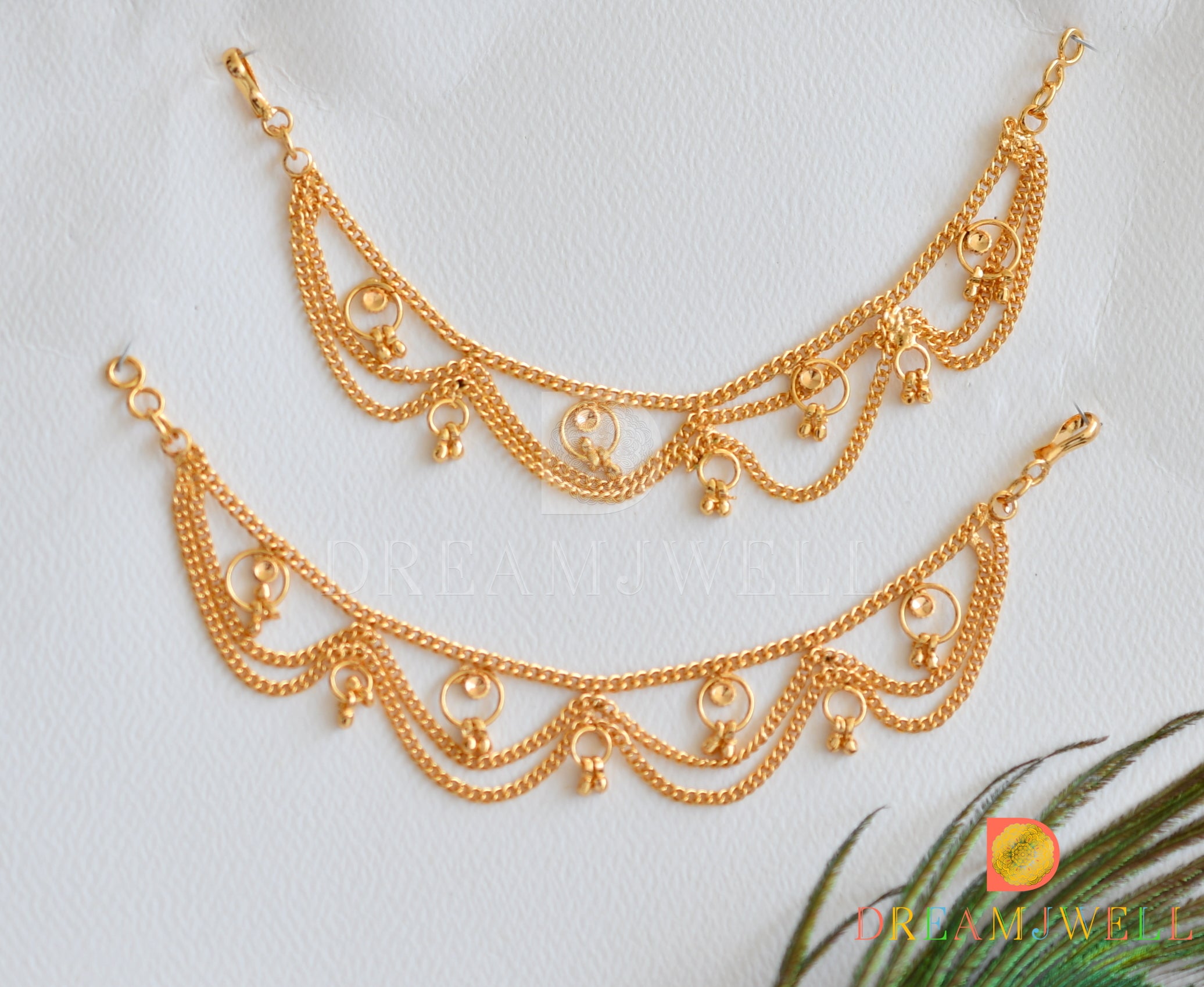 Beautiful Pearl Mundavalya With Golden Chain Online _Hayagi Pune