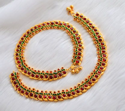 Gold tone kemp-green mango Anklets dj-12674