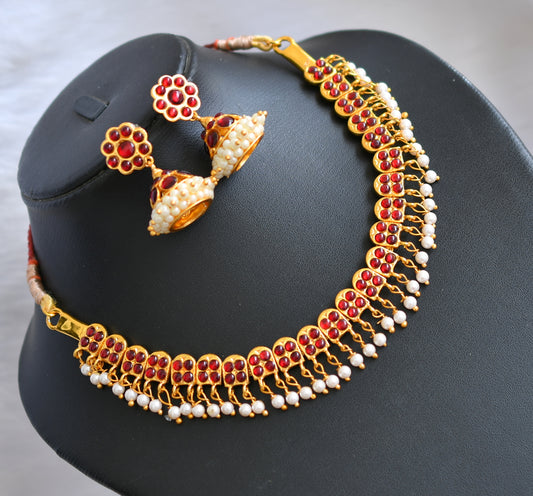 Gold tone kemp necklace set dj-09154