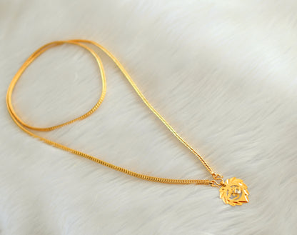 Gold tone chain with om pendant dj-34906