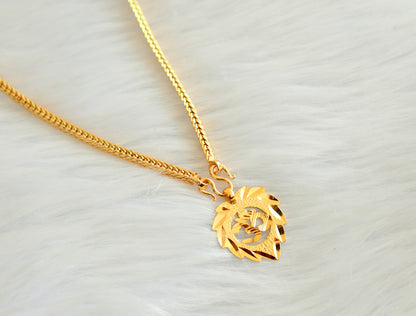 Gold tone chain with om pendant dj-34906