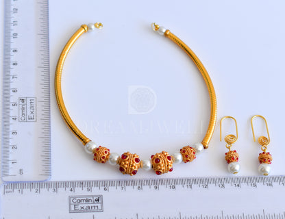 Lovely Handmade Designer Small Necklace Set-dj04428