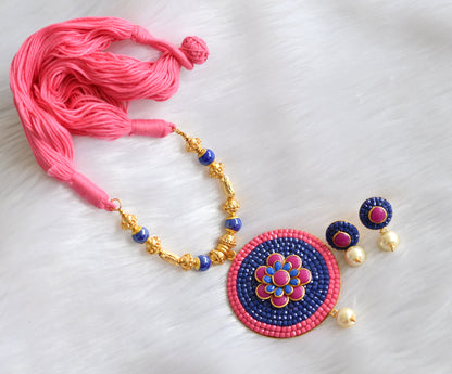 Handmade multi colour pachi pendant necklace set dj-02358