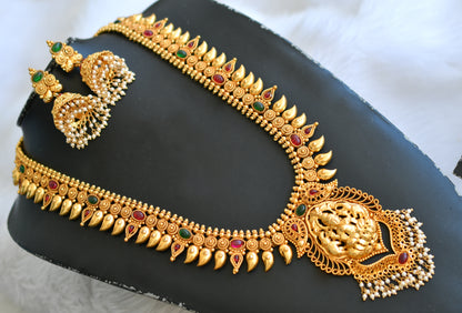 Antique kemp-green Lakshmi bridal haar set dj-02550