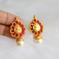 Antique gold tone Lakshmi kemp stud/earrings dj-02401
