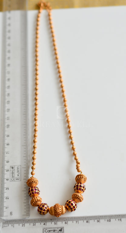 Matte finish kemp beaded chain dj-37097