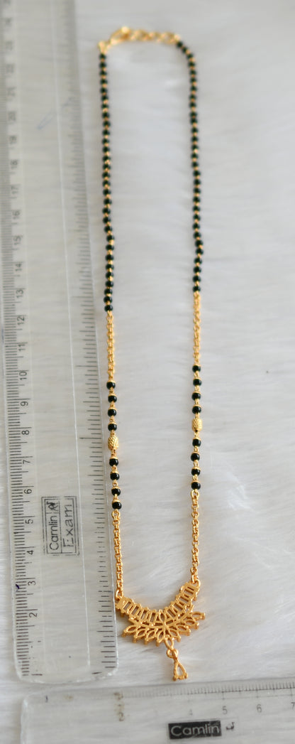 Gold tone white stone mangalsutra dj-41098