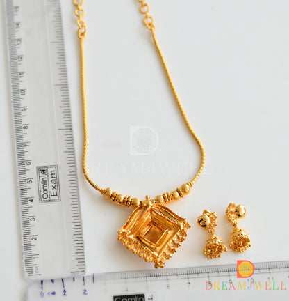 Gold tone kodi chain necklace set dj-37138