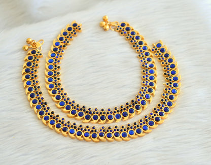 Gold tone blue mango anklets dj-20076