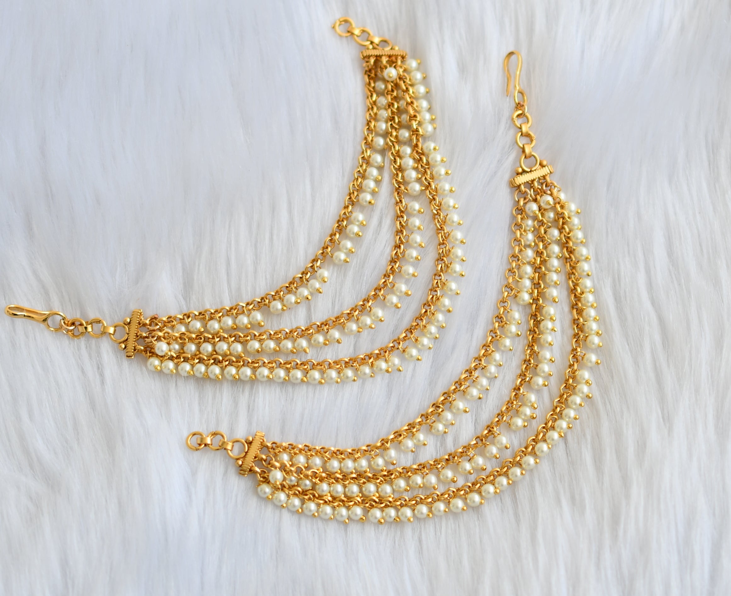 Double Piercing 18k Gold Plated Chain Drop Earrings – Ettika