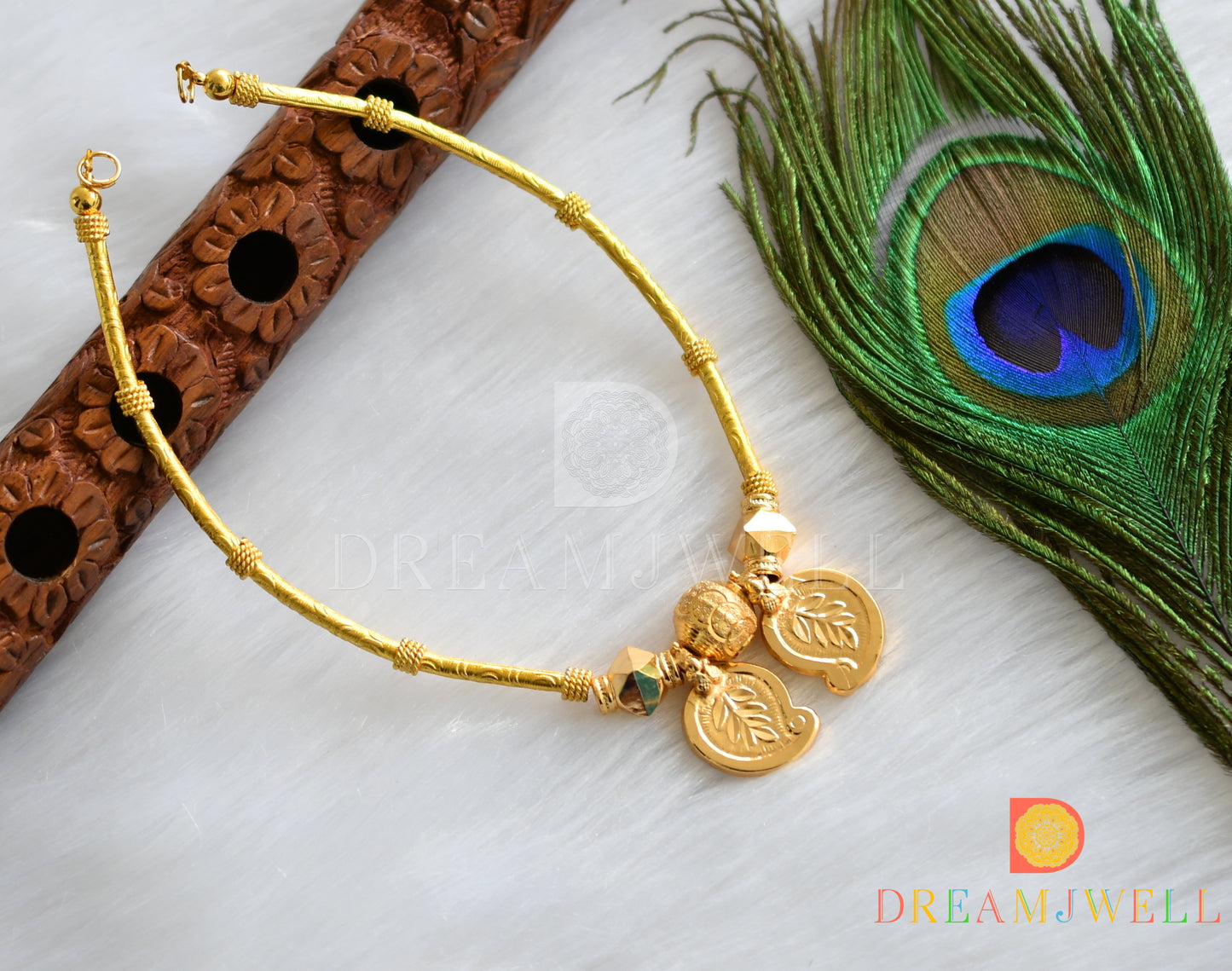 Gold tone mango hand made necklace dj-37884