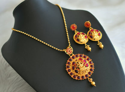 Antique kemp lakshmi necklace set dj-11278