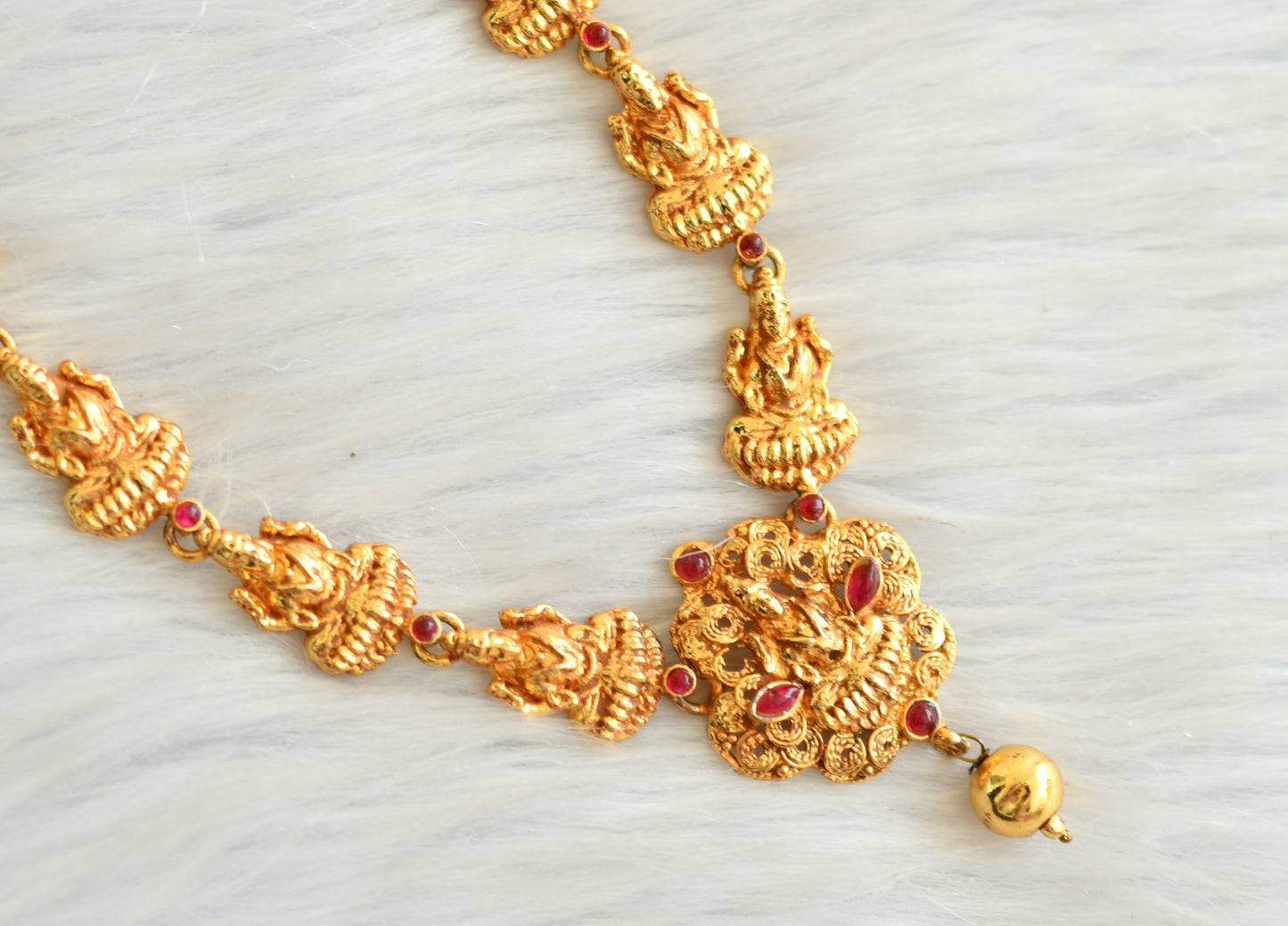 Antique kemp lakshmi necklace set dj-12164