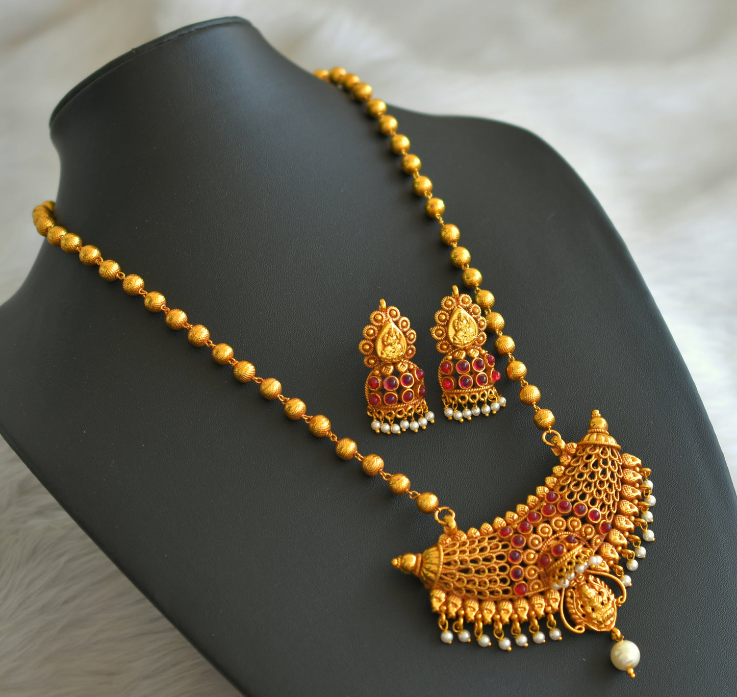 Antique kemp lakshmi chain/necklace set dj-20671