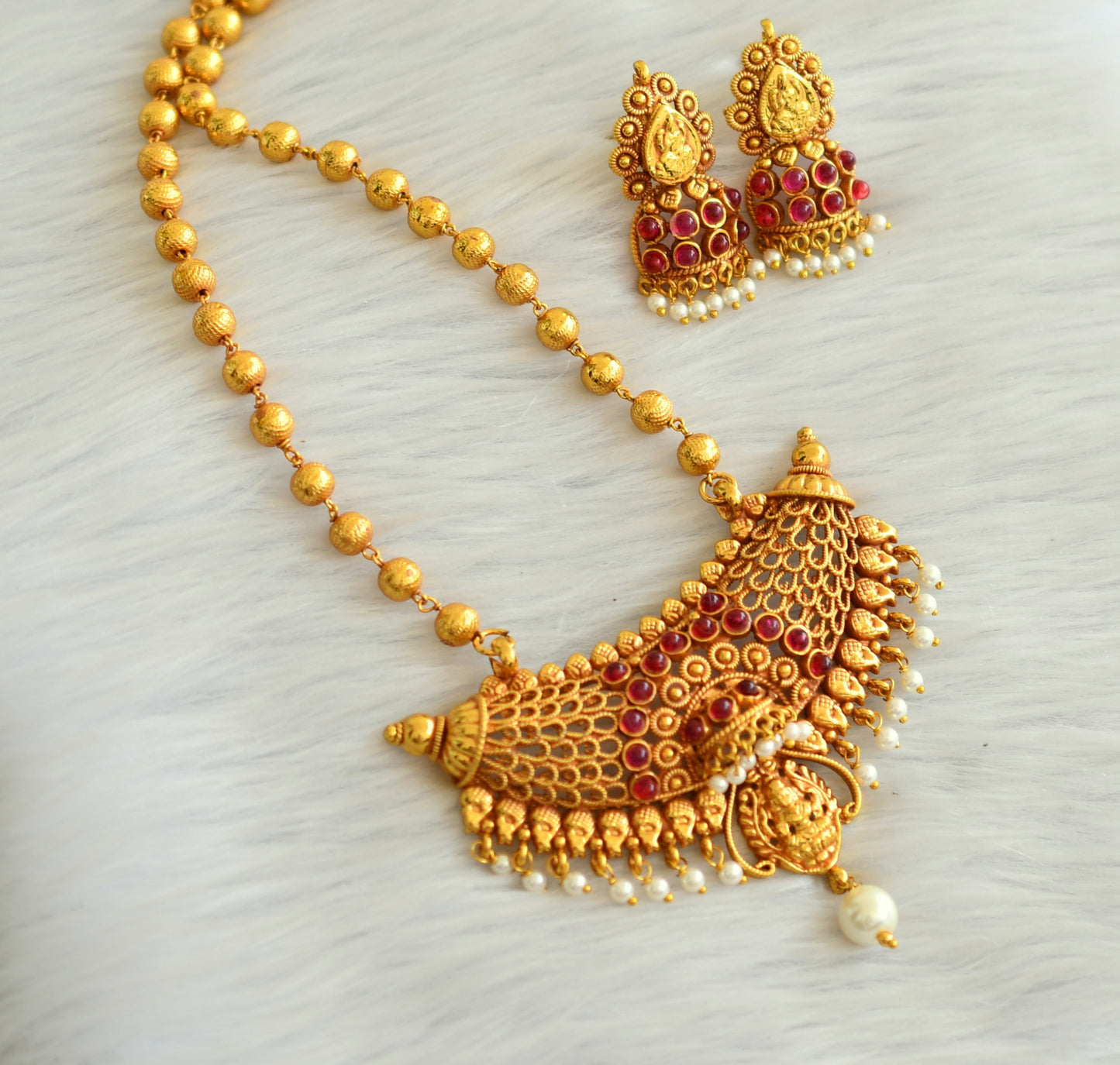 Antique kemp lakshmi chain/necklace set dj-20671