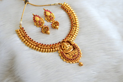 Antique lakshmi kemp necklace set dj-20660