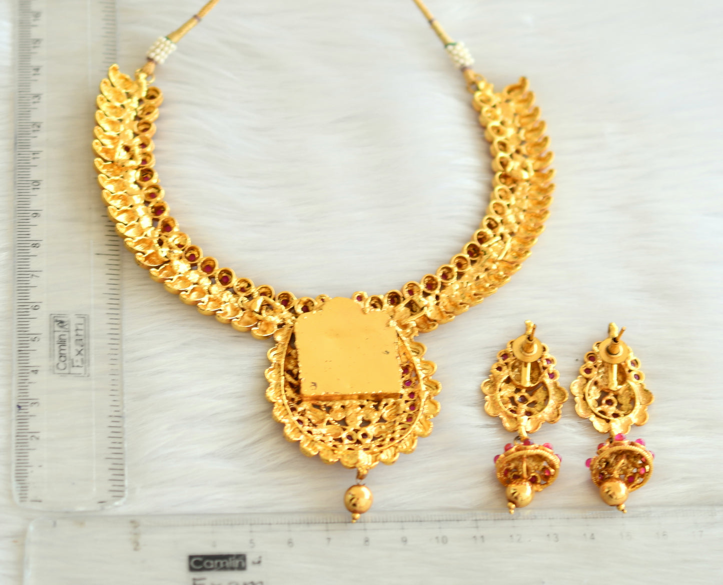 Antique lakshmi kemp necklace set dj-20660