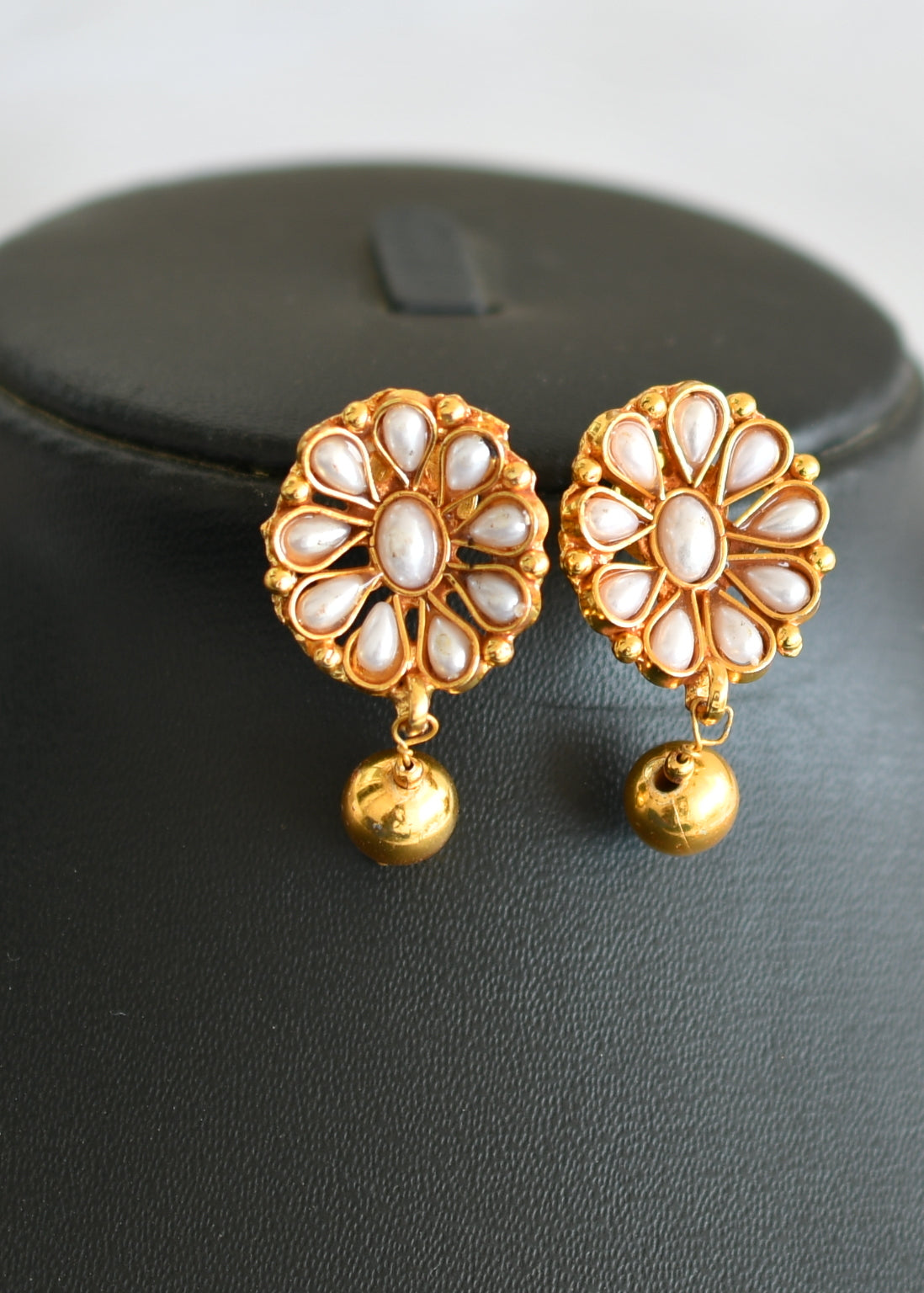 Antique pearl Lakshmi necklace set dj-16023