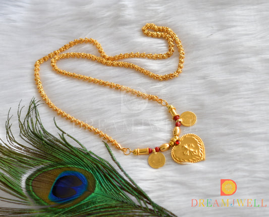 Gold tone coral beads Christian mangalyam dj-37968
