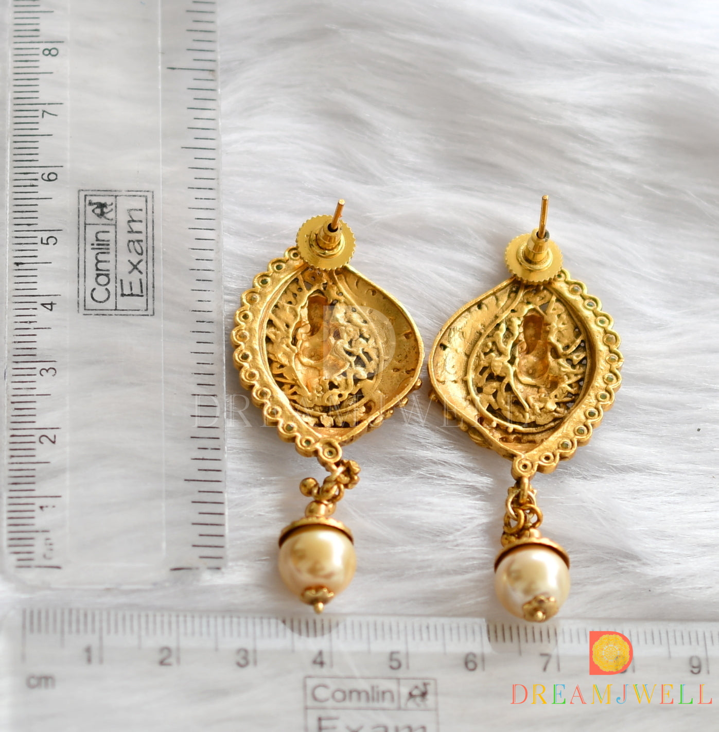 Antique green Ganesha earrings dj-37962
