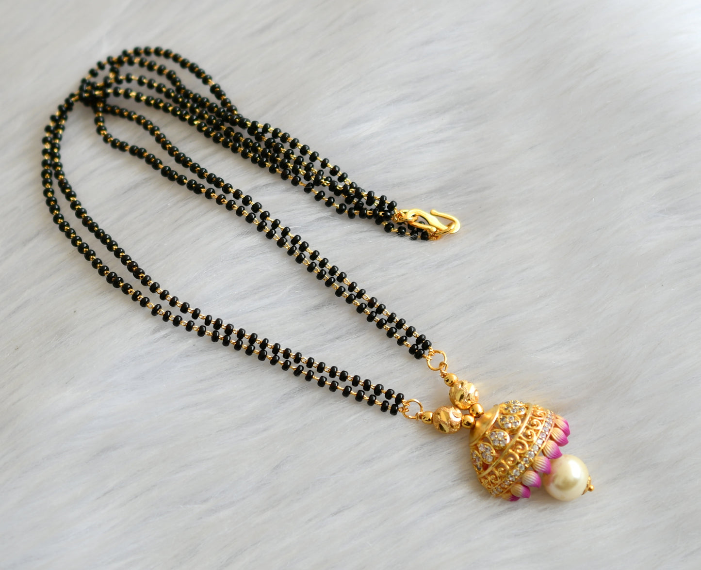 Gold tone hand painted mangalsutra dj-41481