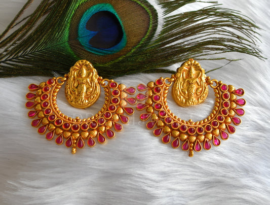 Antique gold tone Kemp Bali Lakshmi Earrings dj-16550