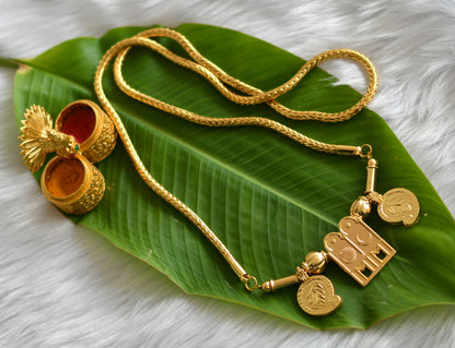 Gold tone mango sun-moon mangalyam dj-38779