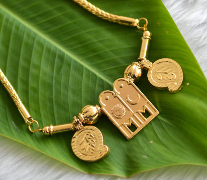Gold tone mango sun-moon mangalyam dj-38779