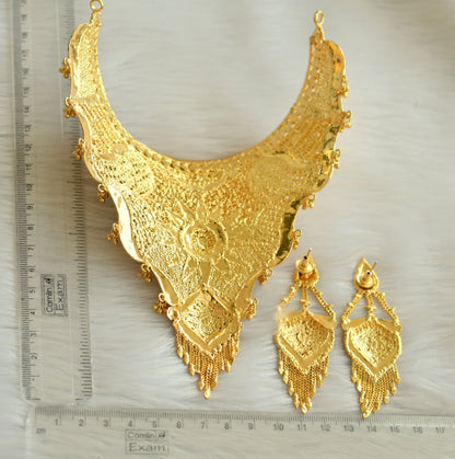 Gold forming Choker necklace set dj-22021