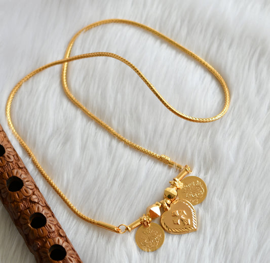 Gold tone cross mangalyam dj-39544