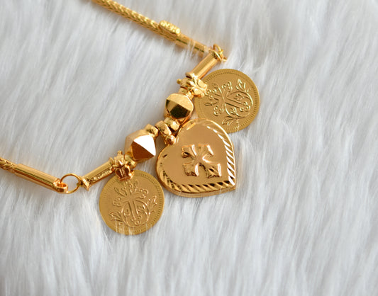 Gold tone cross mangalyam dj-39544