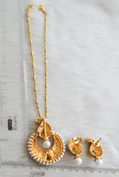 Antique pearl mango bali necklace set dj-16454