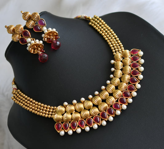 Antique kemp pearl necklace set dj-21461