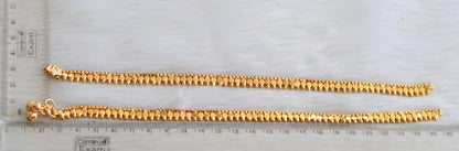 Gold tone white stone Anklets dj-40239