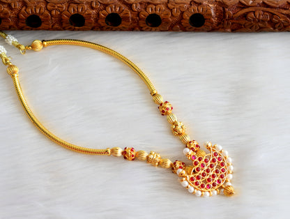 Gold tone handmade moon kemp necklace dj-05246