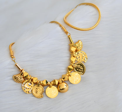 Gold tone Lakshmi coin mango Bottu mangalyam dj-40274