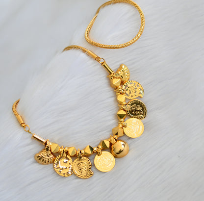 Gold tone Lakshmi coin mango Bottu mangalyam dj-40274