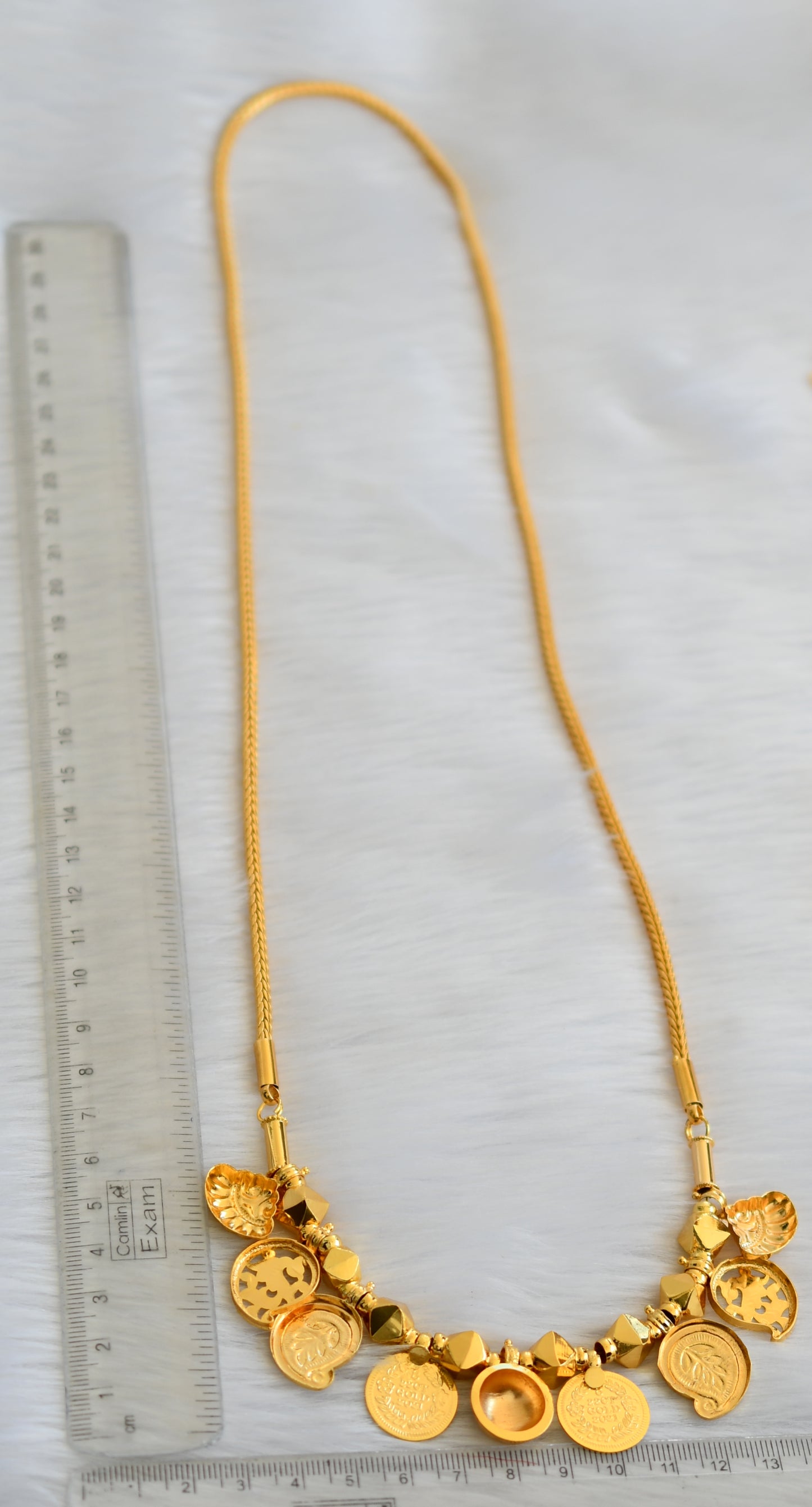 Gold tone Lakshmi coin mango Bottu mangalyam dj-40274