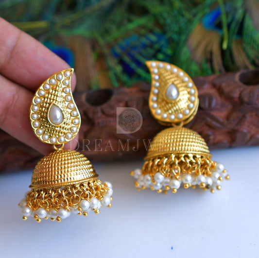 Antique Pearl Mango Jhumkkas dj-04956