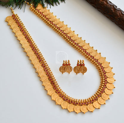Antique Ruby Lakshmi Coin Haar Set dj-29519