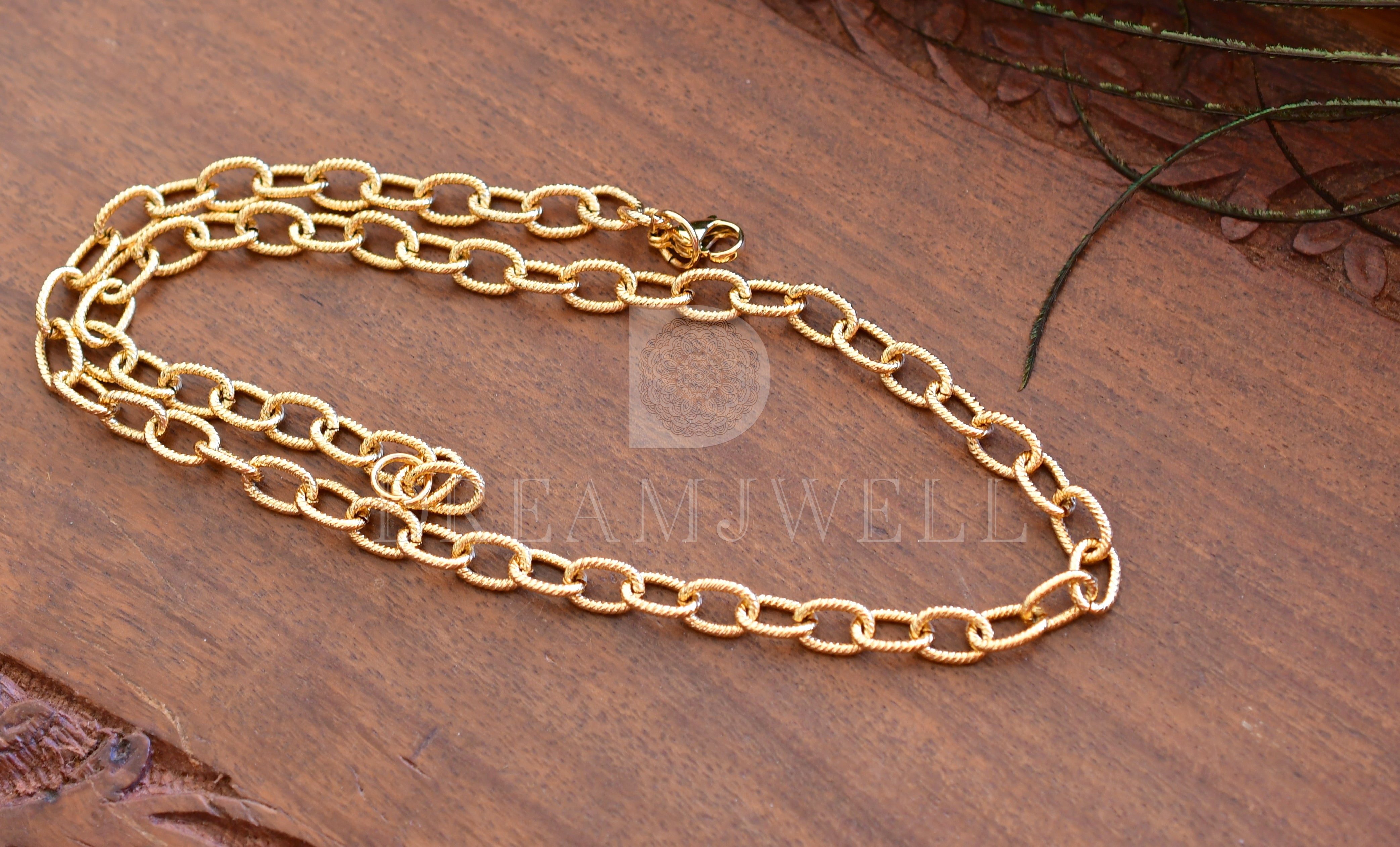 Vintage 18k Gold Curb Chain Bracelet