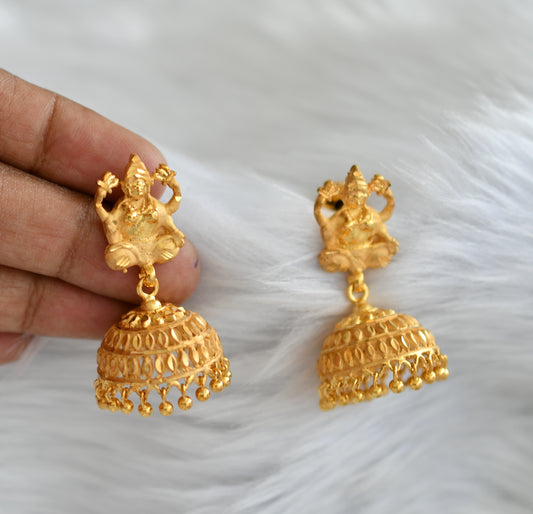 Gold tone Lakshmi jhumkka dj-20119