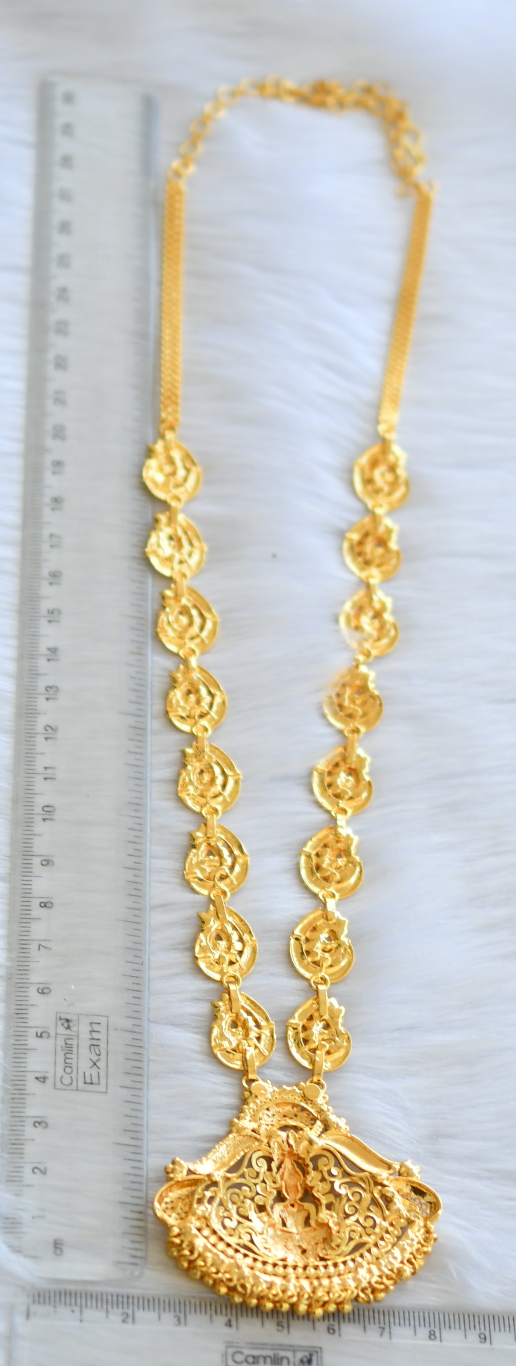 Gold tone Lakshmi Kerala style haar dj-40300