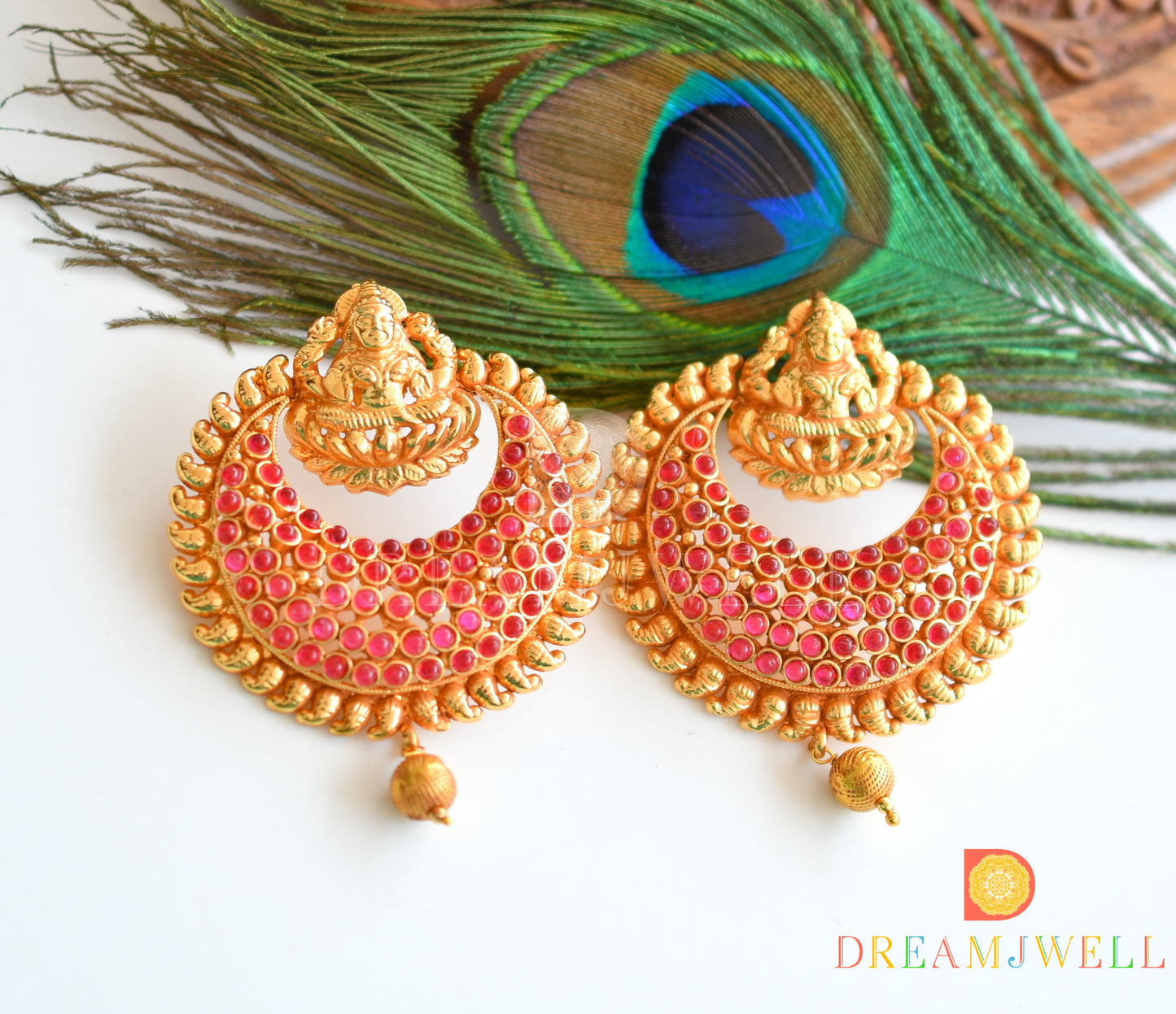 Antique Kemp bali Lakshmi earrings dj-04319