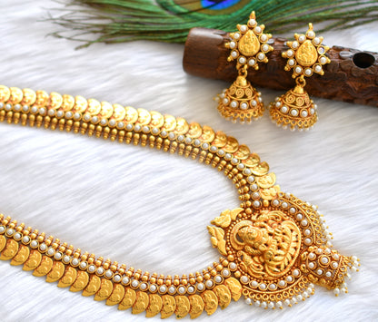 Antique Pearl Lakshmi Coin Haar Set dj-07049