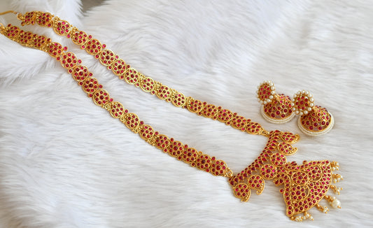 Antique gold tone kemp mango long haar set dj-02232