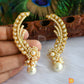 Gold tone pearl designer ear cuff earrings dj-01192