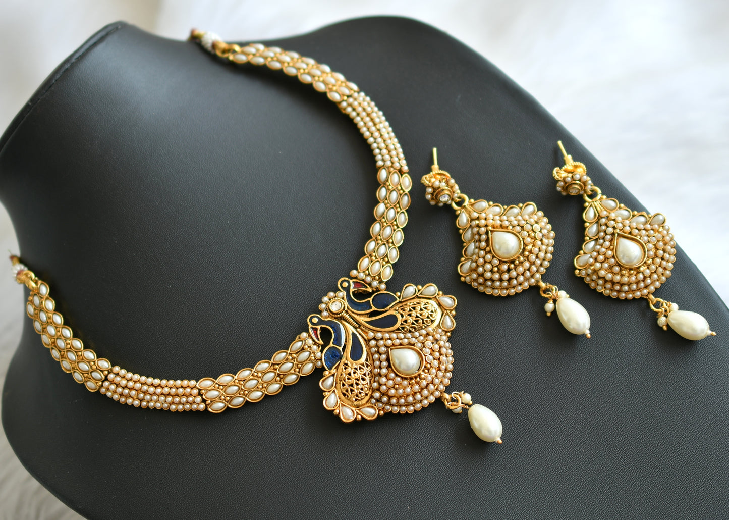 Antique pearl necklace set dj-04180